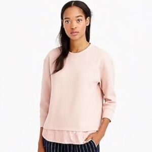 J. Crew Women's Light Pink Crew Neck Sweater